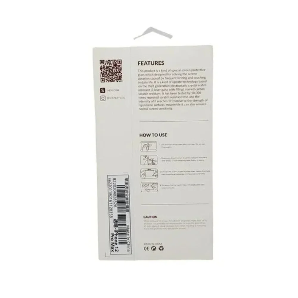 iphone 12 Pro Max Screen Protector 1 Piece